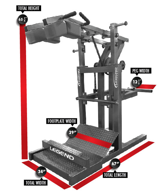 Squat Machine with Calf Blaster MODEL #3129