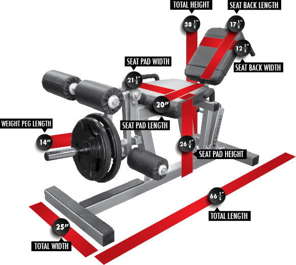 Plate-Loaded Leg Extension/Curl MODEL #3135