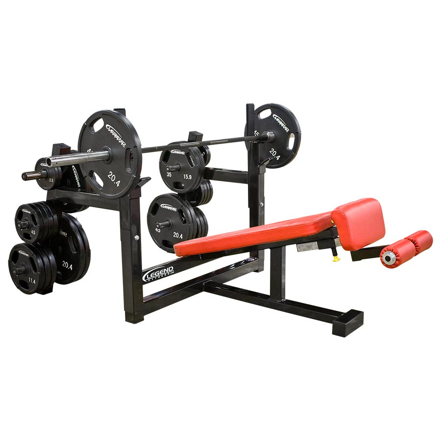 Olympic Decline Bench with Plate Storage MODEL #3157