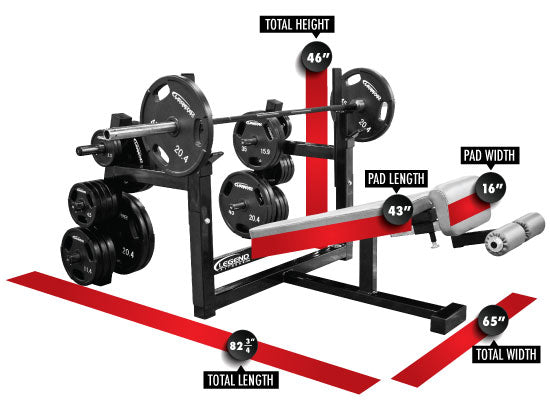 Olympic Decline Bench with Plate Storage MODEL #3157