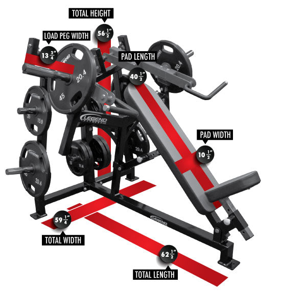 LeverEDGE Unilateral Converging Incline Chest Press MODEL #6002