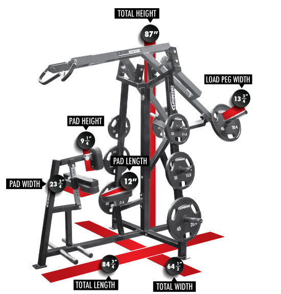 LeverEDGE Unilateral Diverging High Row MODEL #6009