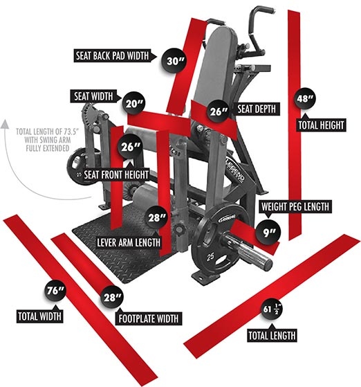 LeverEDGE Unilateral Leg Extension/Curl Combo MODEL #6011