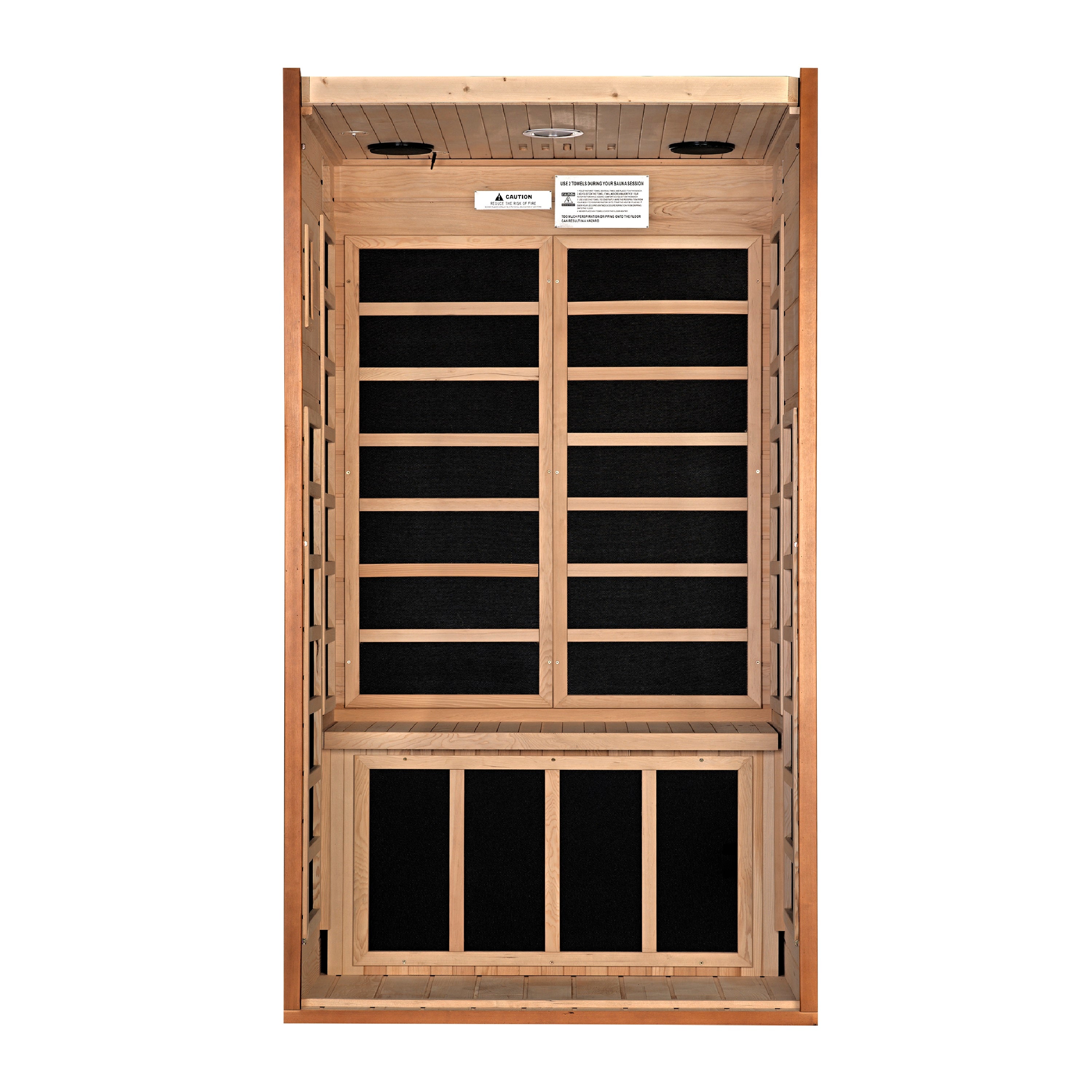 Dynamic Avila Elite 1-2-Person Ultra Low EMF FAR Infrared Sauna (Canadian Hemlock)
