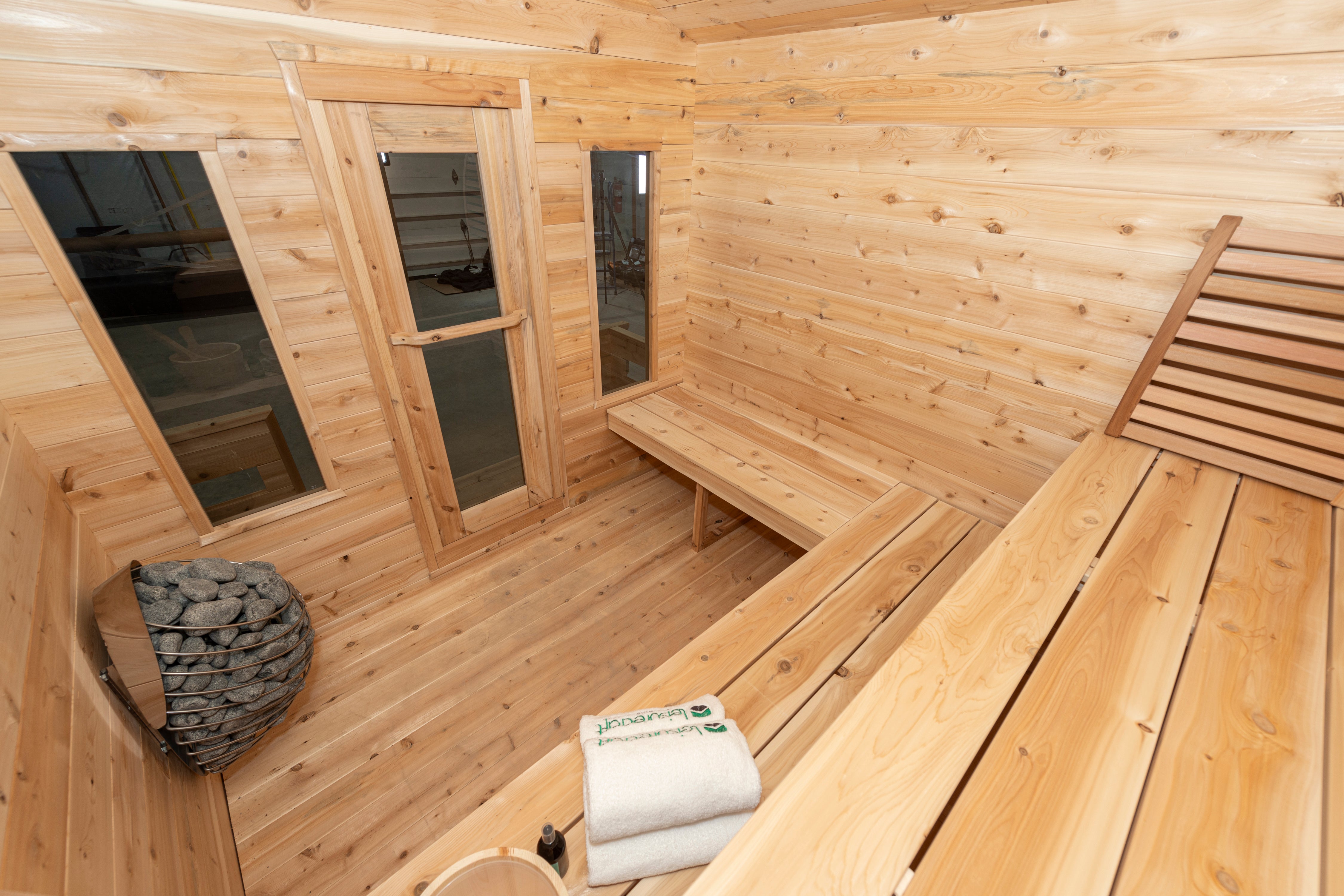 Dundalk LeisureCraft-CT Georgian Cabin Sauna with Porch CTC88PW