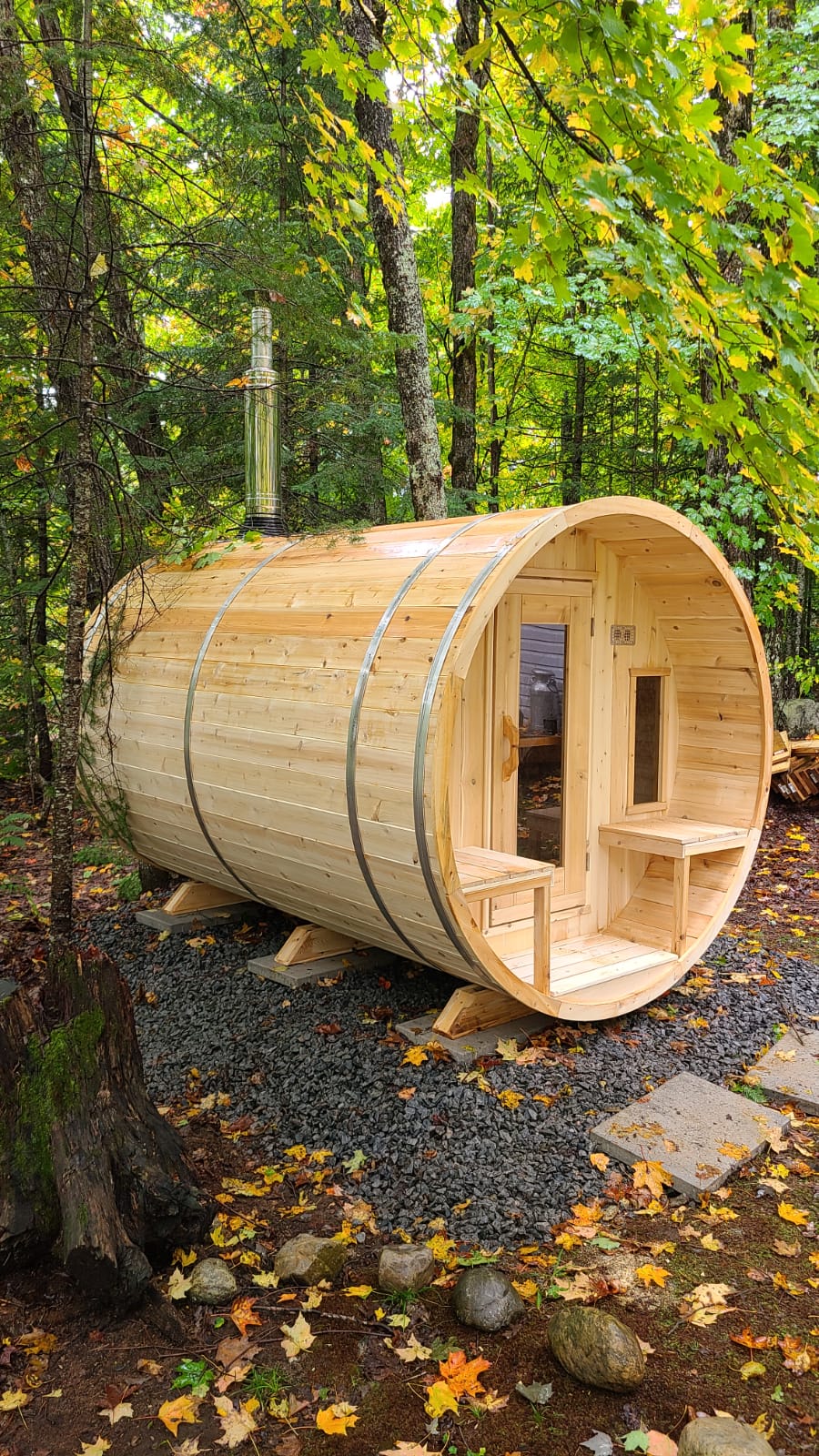 Dundalk LeisureCraft- CT Tranquility Barrel Sauna CTC2345W