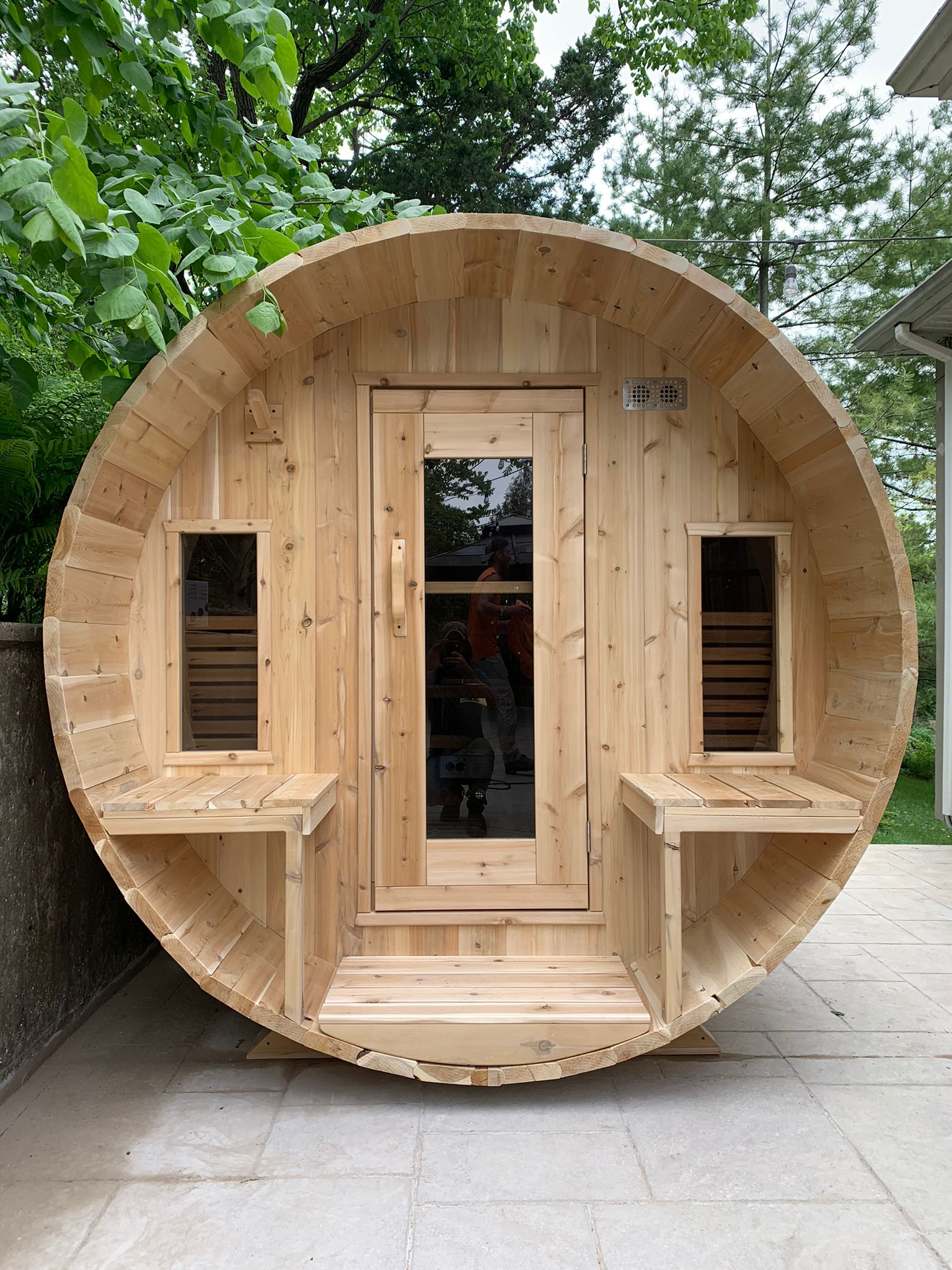 Dundalk LeisureCraft- CT Tranquility Barrel Sauna CTC2345W