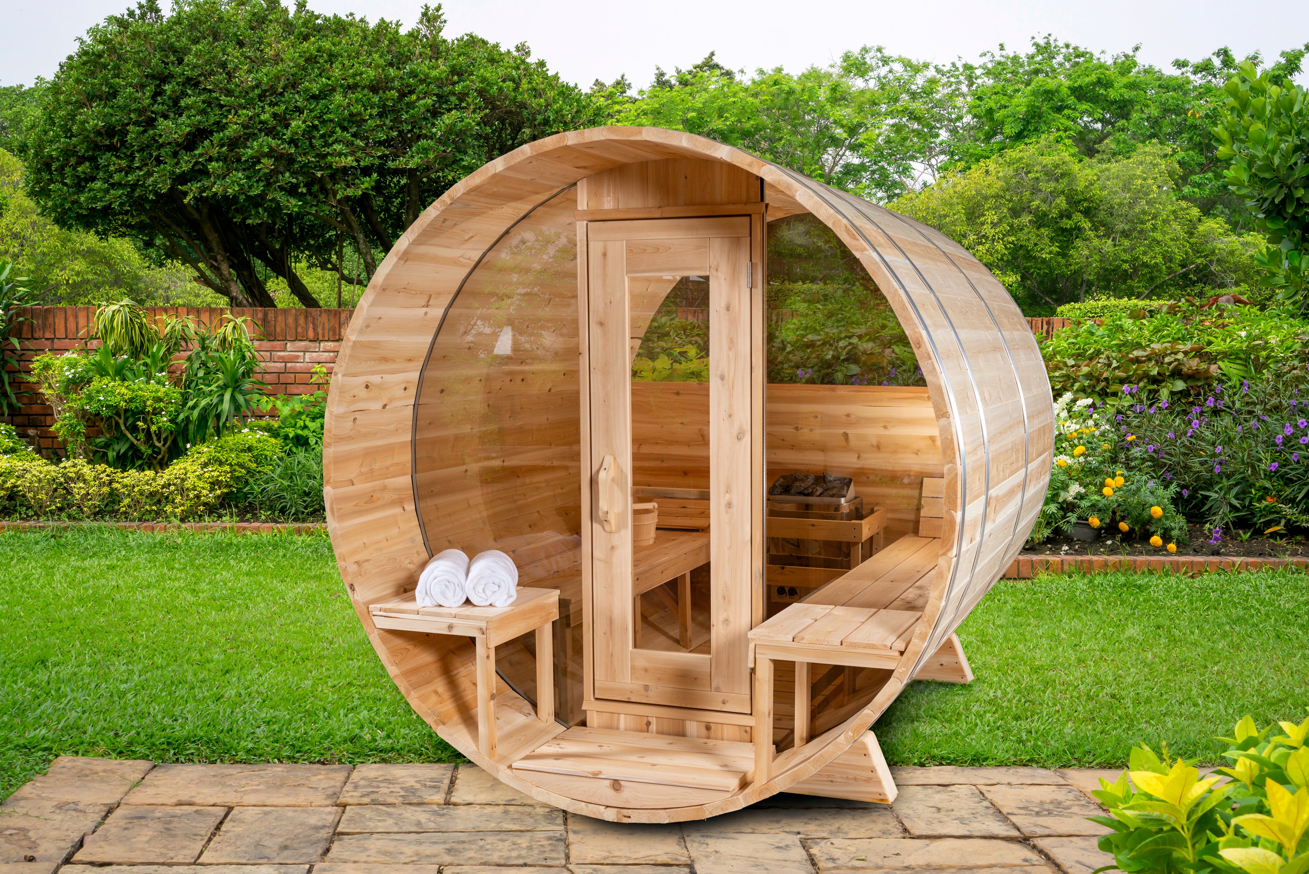 Dundalk LeisureCraft-Serenity MP Barrel Sauna CTC2245MP