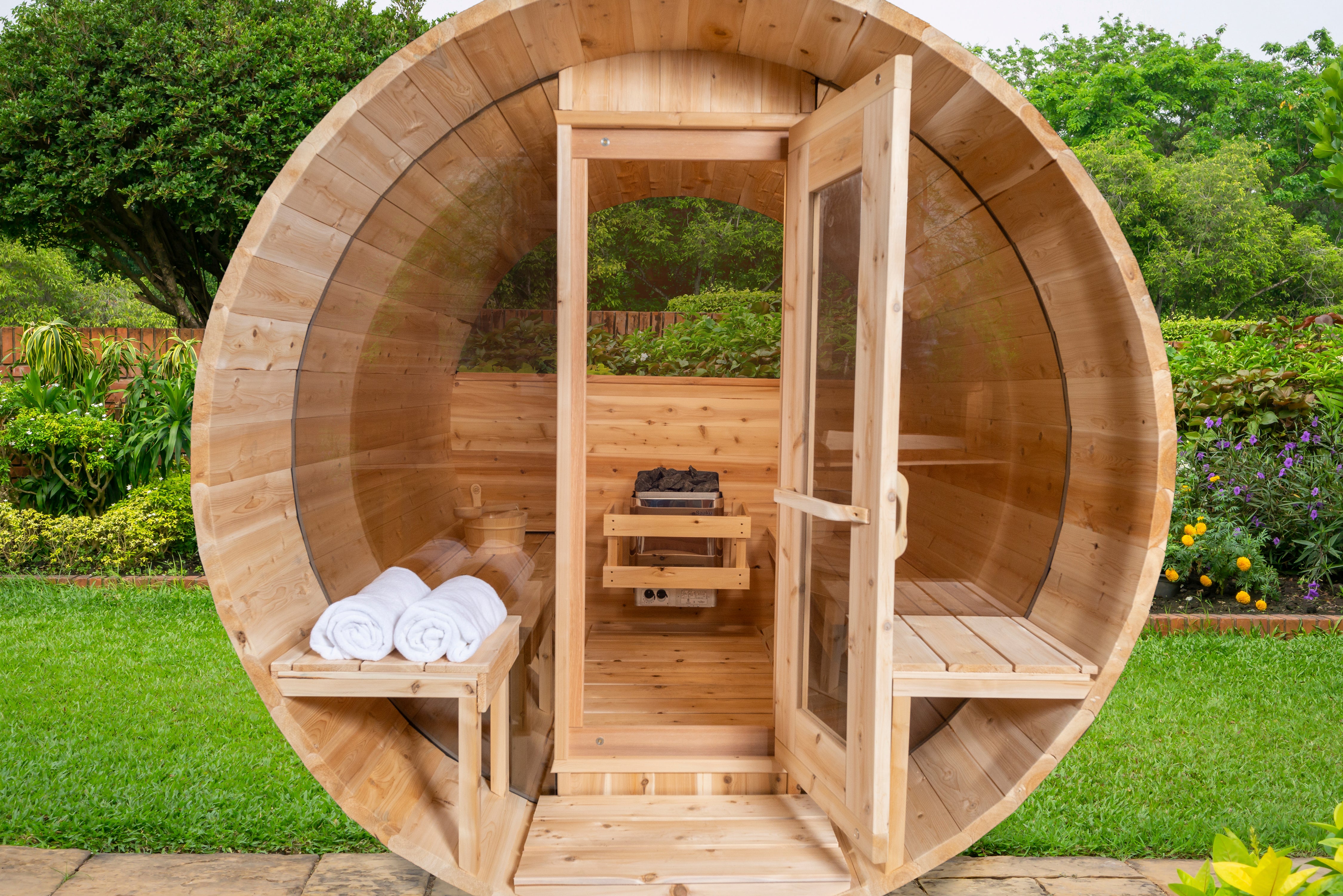 Dundalk LeisureCraft-Serenity MP Barrel Sauna CTC2245MP