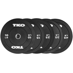 TKO RUBBER BUMPER PLATES (SKU:802BP2-10-45